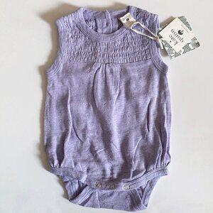Kate Quinn Organics Pointelle Smocked Bodysuit 3-6 Months